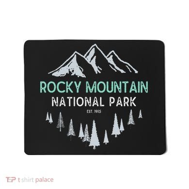 Rocky Mountain Vintage National Park Mousepad
