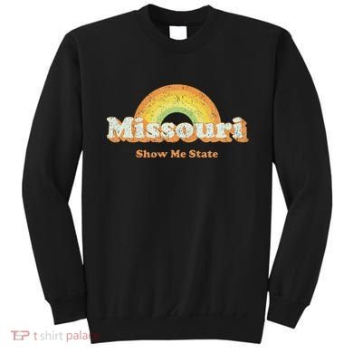 Retro Missouri Vintage 70s Rainbow Sweatshirt