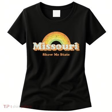 Retro Missouri Vintage 70s Rainbow Women's T-Shirt
