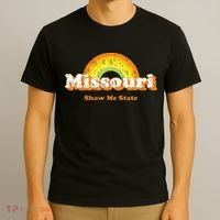 Retro Missouri Vintage 70s Rainbow T-Shirt thumb 3