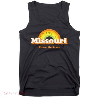 Retro Missouri Vintage 70s Rainbow Tank Top