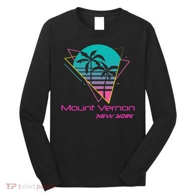 Retro Mount Vernon New York Long Sleeve Shirt