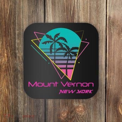 Retro Mount Vernon New York Coaster