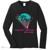 Retro Mount Vernon New York Women's Long Sleeve Shirt thumb 0