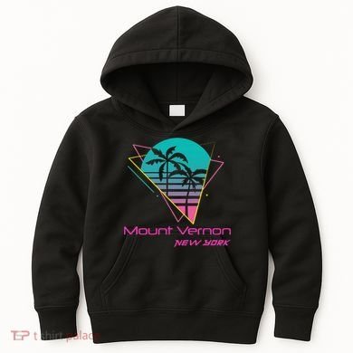 Retro Mount Vernon New York Kids Hoodie