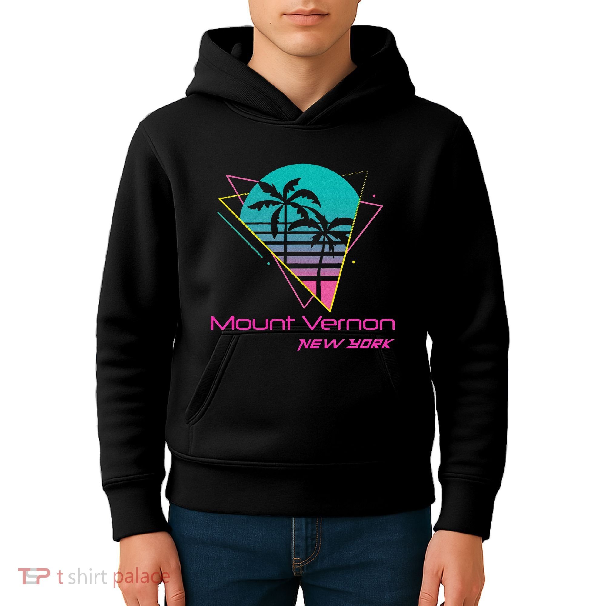 Retro Mount Vernon New York Kids Hoodie