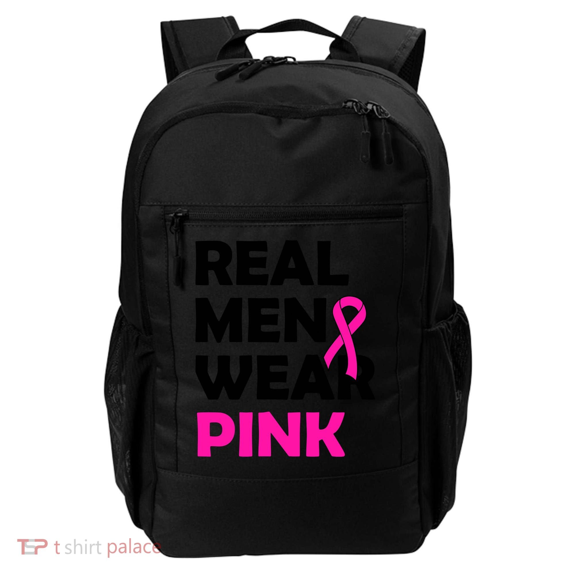 Real M.e.n Wear Pink Breast Cancer Awareness Backpack