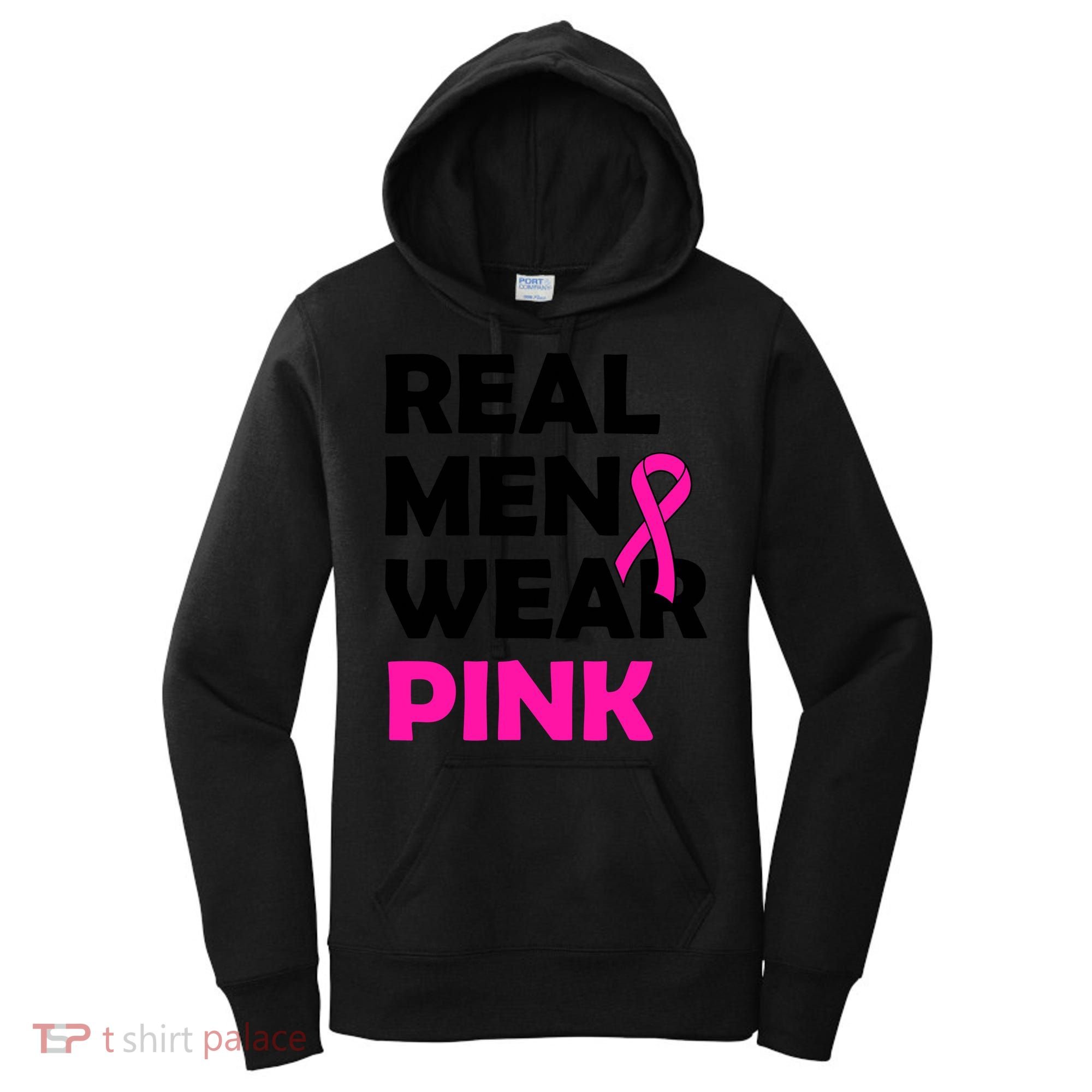 Real M.e.n Wear Pink Breast Cancer Awareness Women's Hoodie