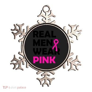 Real M.e.n Wear Pink Breast Cancer Awareness Ornament