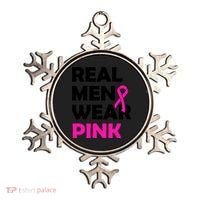 Real M.e.n Wear Pink Breast Cancer Awareness Ornament thumb 0