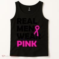Real M.e.n Wear Pink Breast Cancer Awareness Tank Top thumb 2