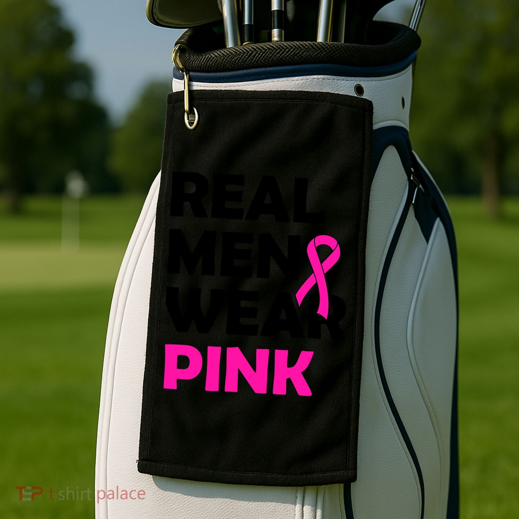 Real M.e.n Wear Pink Breast Cancer Awareness Golf Towel