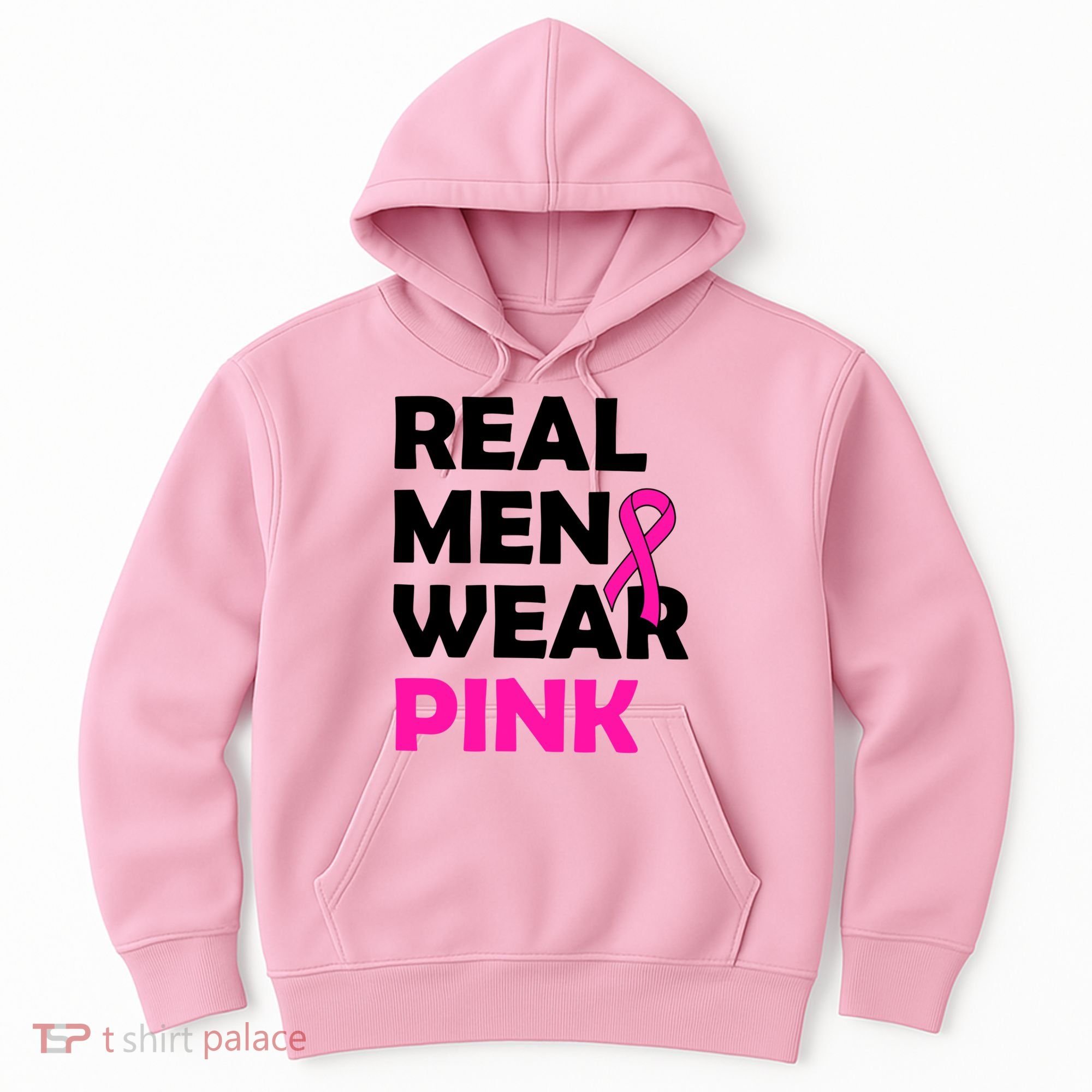 Real M.e.n Wear Pink Breast Cancer Awareness Hoodie