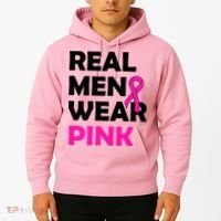Real M.e.n Wear Pink Breast Cancer Awareness Hoodie thumb 2