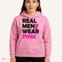 Real M.e.n Wear Pink Breast Cancer Awareness Hoodie thumb 5