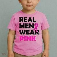 Real M.e.n Wear Pink Breast Cancer Awareness Toddler T-Shirt thumb 2