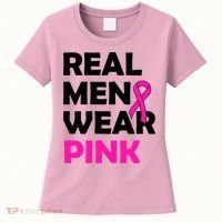 Real M.e.n Wear Pink Breast Cancer Awareness Women's T-Shirt thumb 0