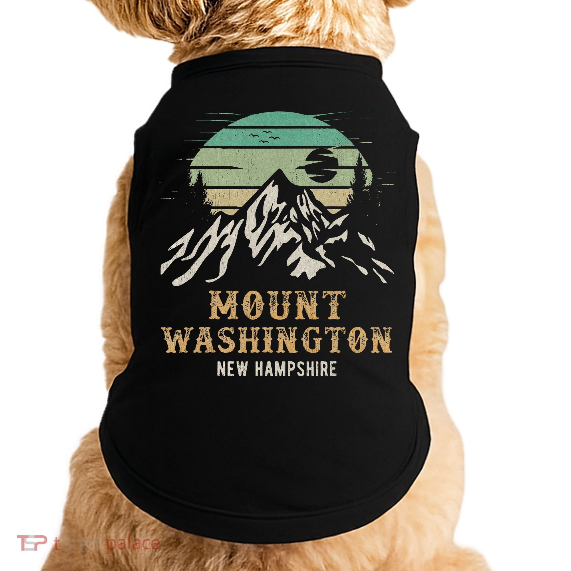 Retro Mount Washington NH Merchandise Hiking Mt Washington Doggie Tank