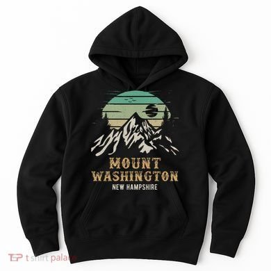 Retro Mount Washington NH Merchandise Hiking Mt Washington Hoodie