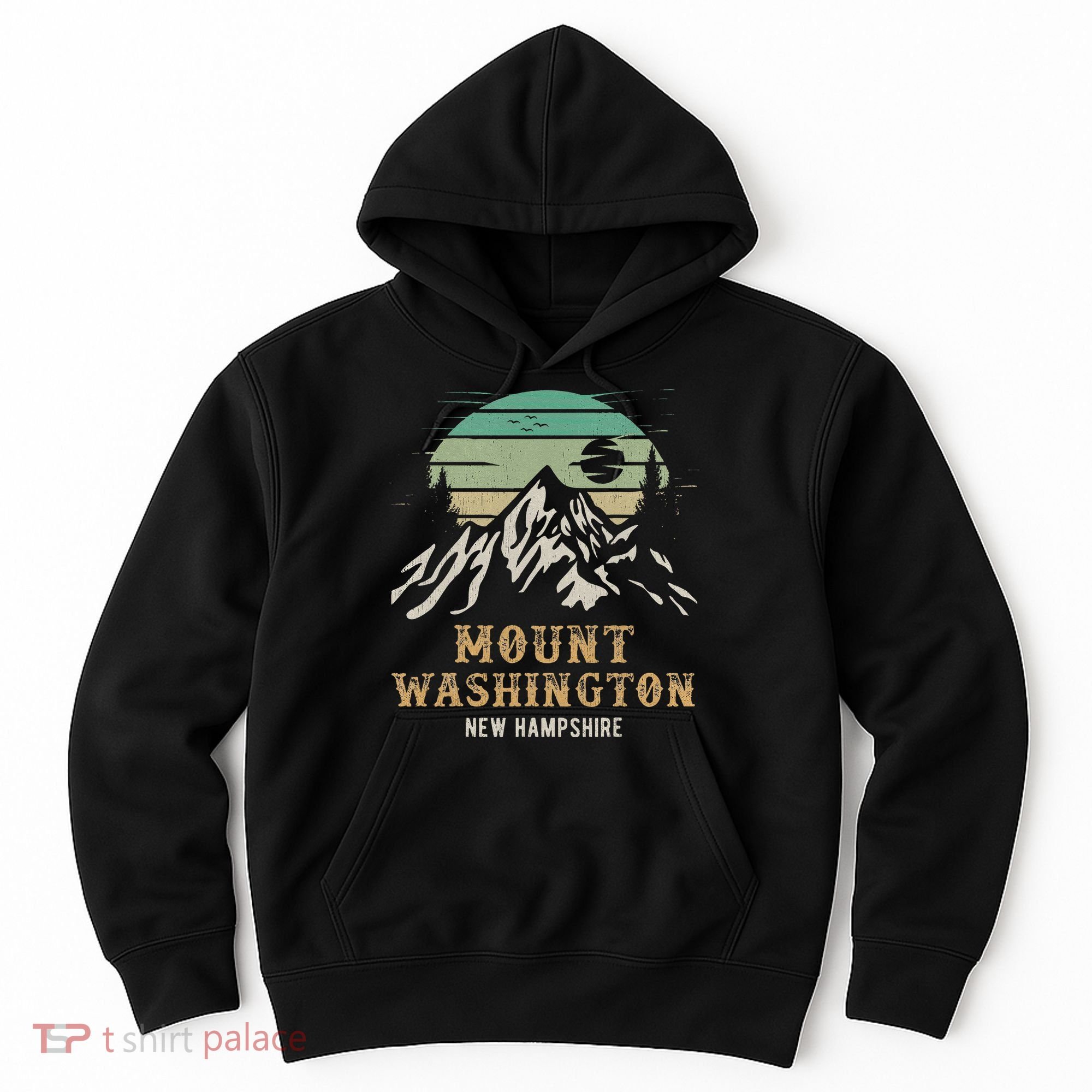 Retro Mount Washington NH Merchandise Hiking Mt Washington Hoodie
