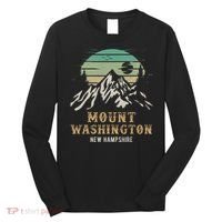 Retro Mount Washington NH Merchandise Hiking Mt Washington Long Sleeve Shirt thumb 0