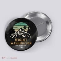 Retro Mount Washington NH Merchandise Hiking Mt Washington Button thumb 0