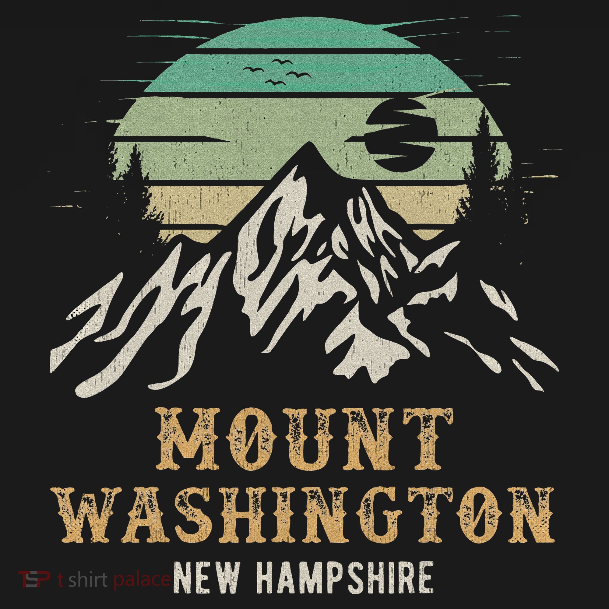 Retro Mount Washington NH Merchandise Hiking Mt Washington Women's Hoodie