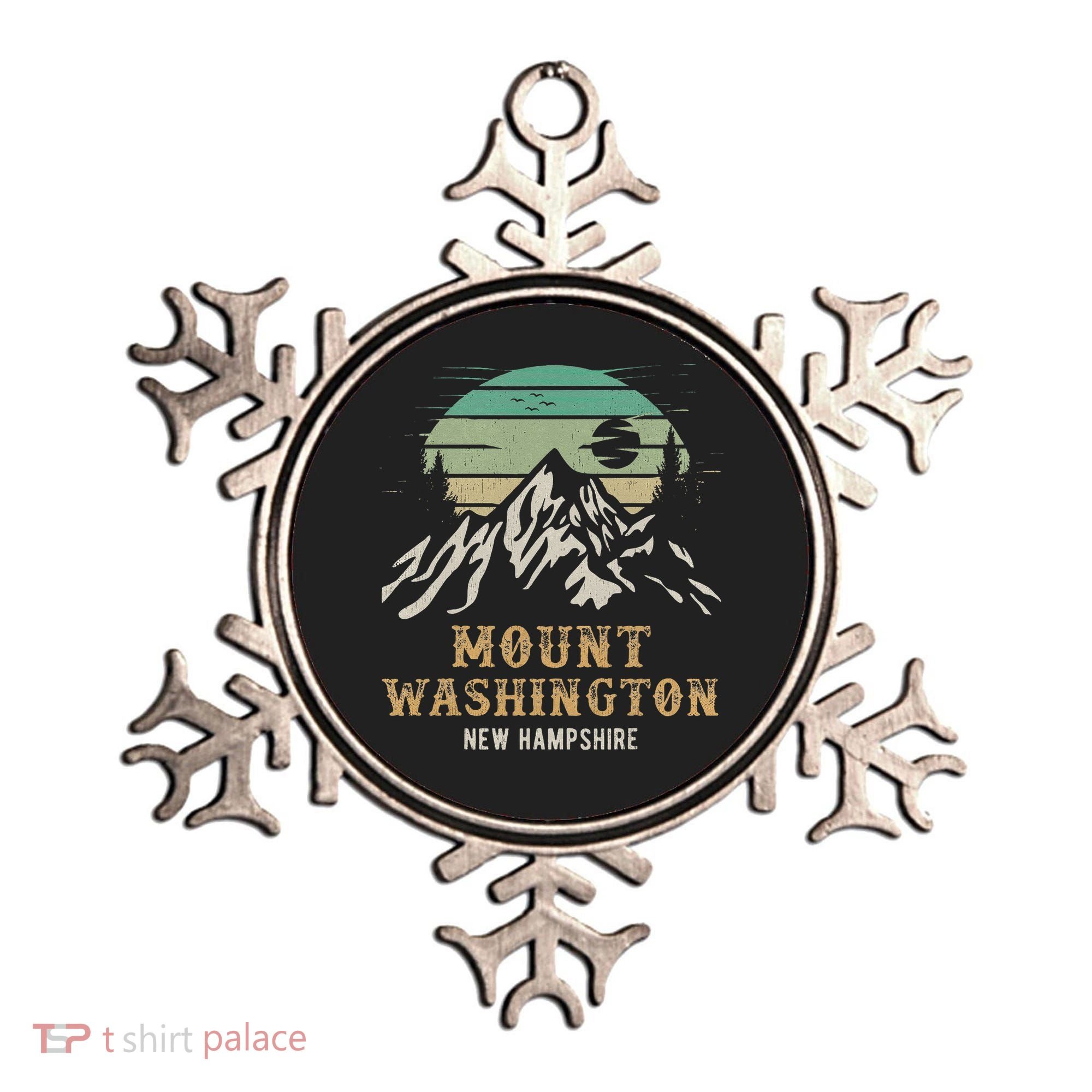 Retro Mount Washington NH Merchandise Hiking Mt Washington Ornament