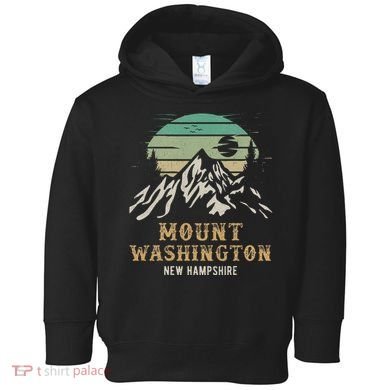 Retro Mount Washington NH Merchandise Hiking Mt Washington Toddler Hoodie