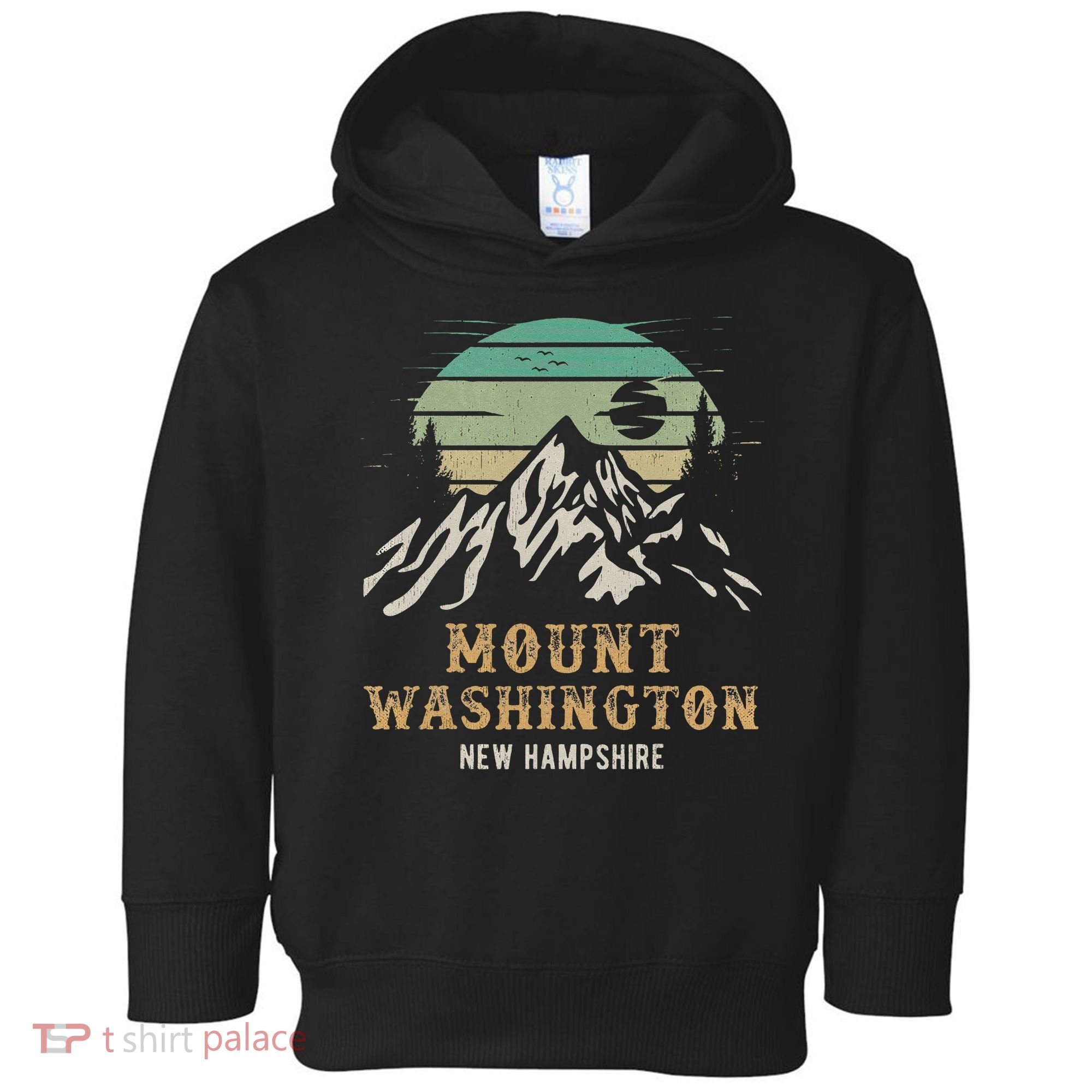 Retro Mount Washington NH Merchandise Hiking Mt Washington Toddler Hoodie