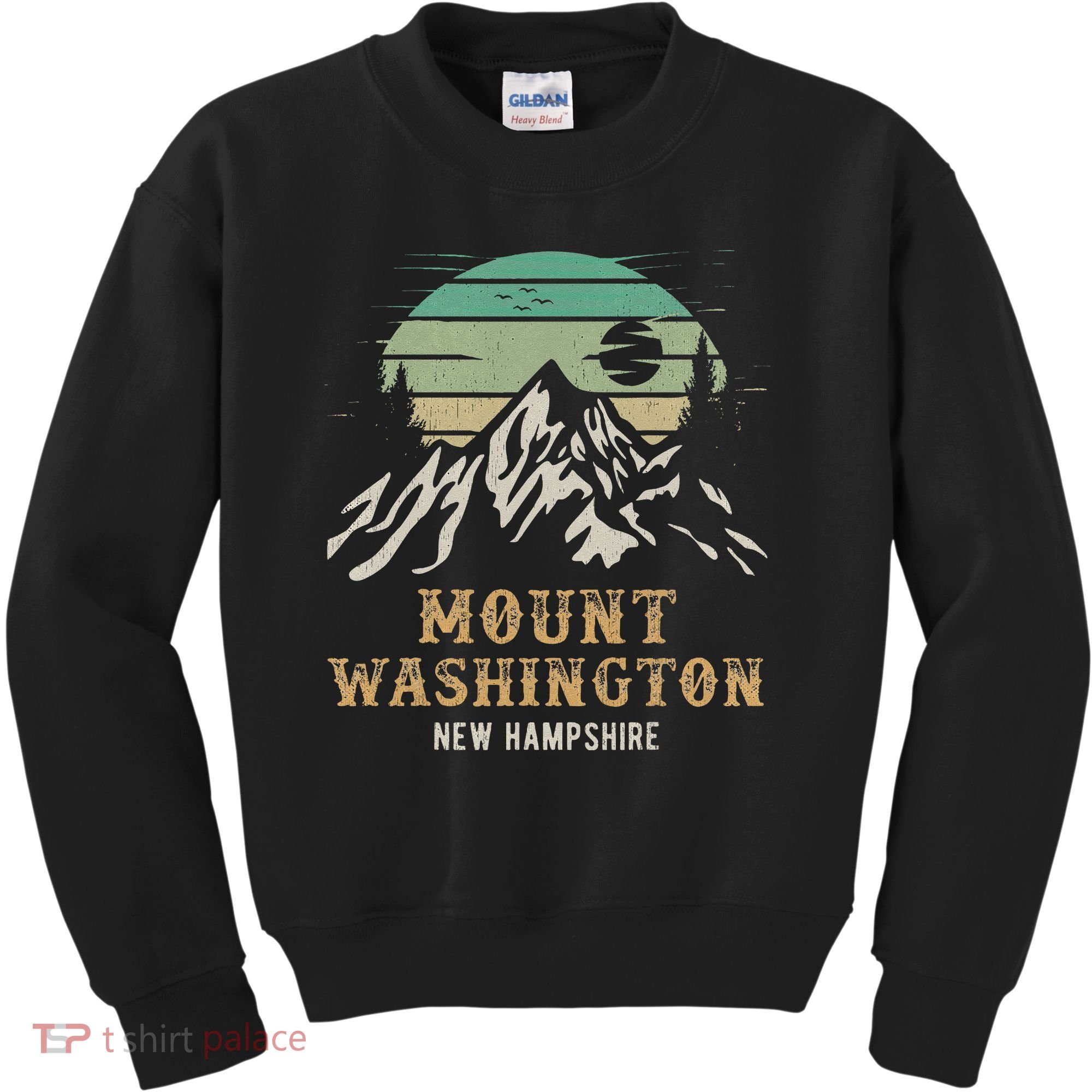 Retro Mount Washington NH Merchandise Hiking Mt Washington Kids Sweatshirt