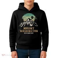 Retro Mount Washington NH Merchandise Hiking Mt Washington Kids Hoodie thumb 4