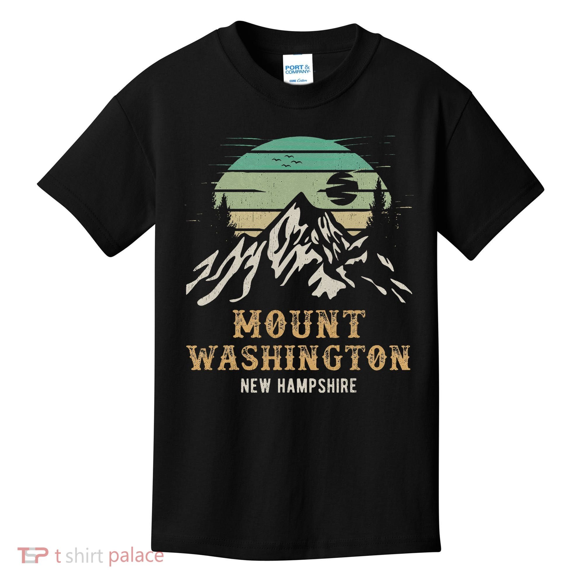 Retro Mount Washington NH Merchandise Hiking Mt Washington Kids T-Shirt