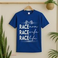 Racing Mom Wife Life Motorsports Dirt Track T-Shirt thumb 2
