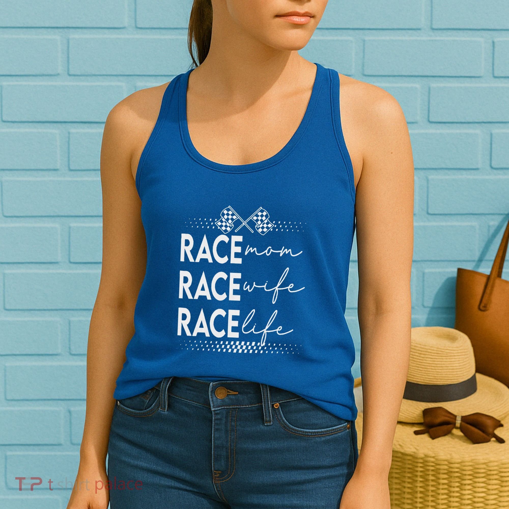 Racing Mom Wife Life Motorsports Dirt Track Women's Tank Top