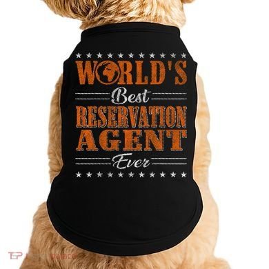 Retro Motif Worlds Best Reservation Agent Doggie Tank
