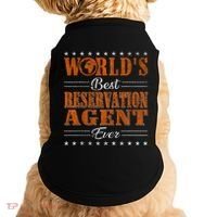 Retro Motif Worlds Best Reservation Agent Doggie Tank thumb 0