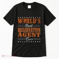 Retro Motif Worlds Best Reservation Agent Tall T-Shirt thumb 0