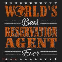 Retro Motif Worlds Best Reservation Agent Beanie thumb 2