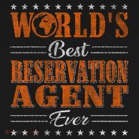 Retro Motif Worlds Best Reservation Agent Coaster thumb 2