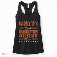 Retro Motif Worlds Best Reservation Agent Women's Tank Top thumb 0
