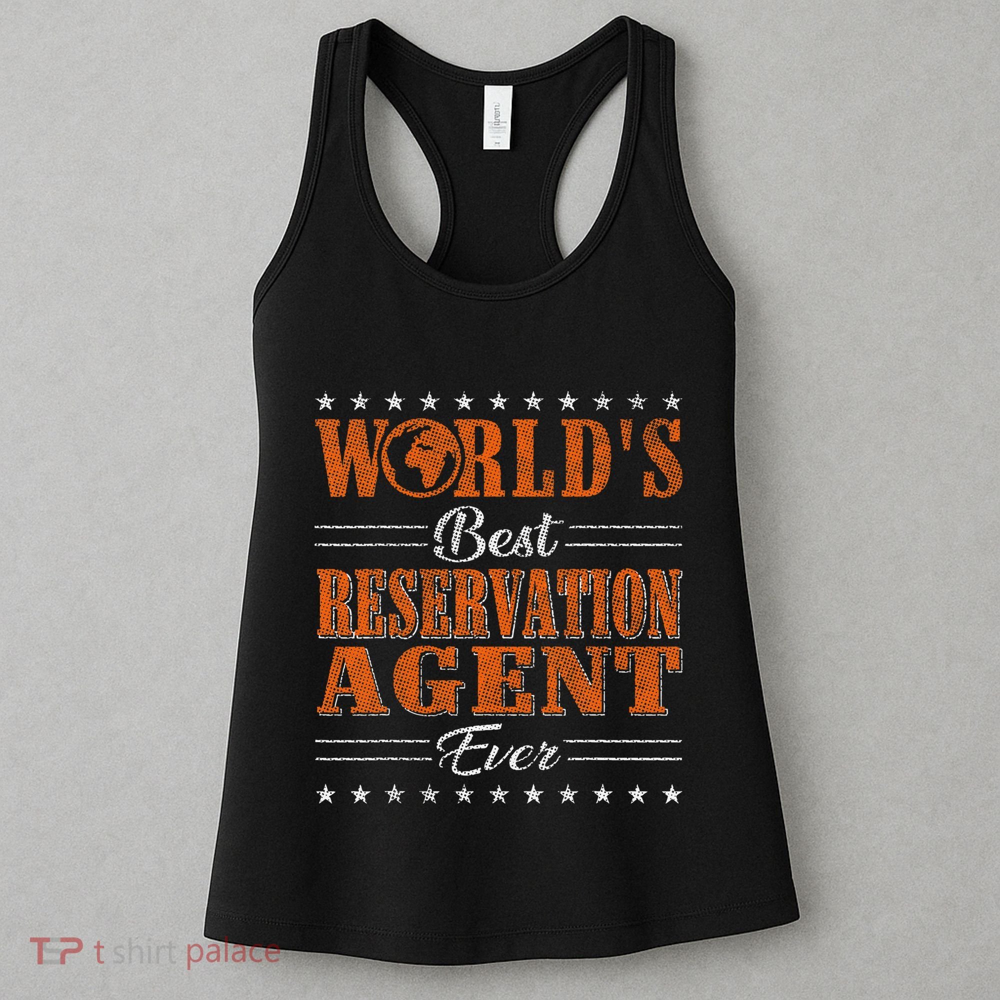 Retro Motif Worlds Best Reservation Agent Women's Tank Top