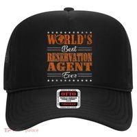 Retro Motif Worlds Best Reservation Agent Hat thumb 0