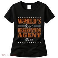 Retro Motif Worlds Best Reservation Agent Women's T-Shirt thumb 0