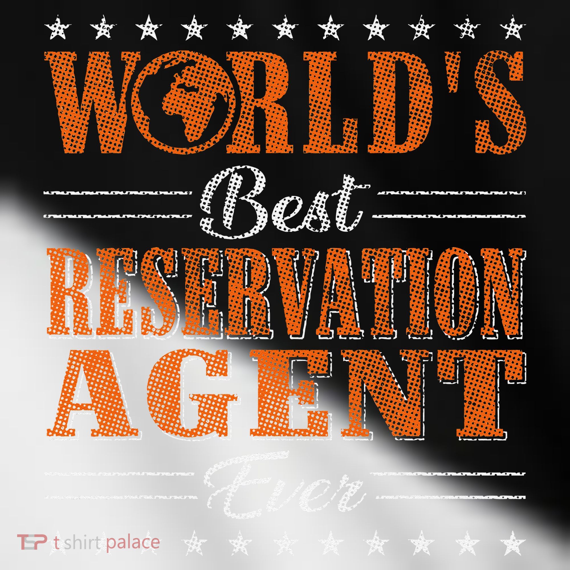 Retro Motif Worlds Best Reservation Agent Toddler Fine Jersey T-Shirt