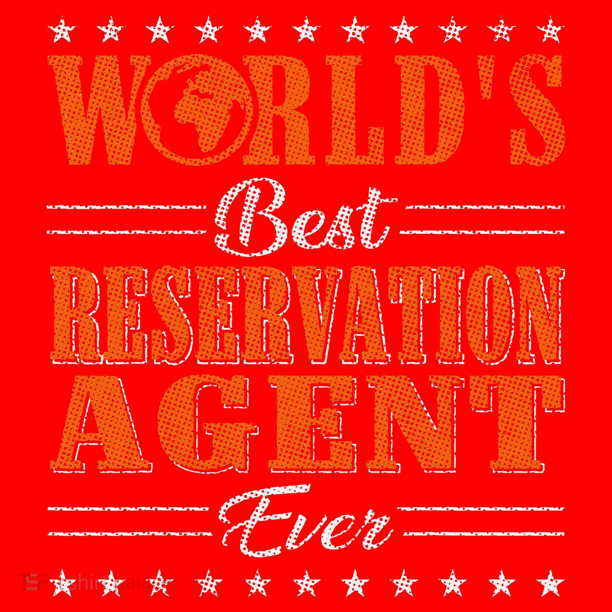 Retro Motif Worlds Best Reservation Agent Santa Hat