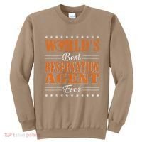 Retro Motif Worlds Best Reservation Agent Sweatshirt thumb 0