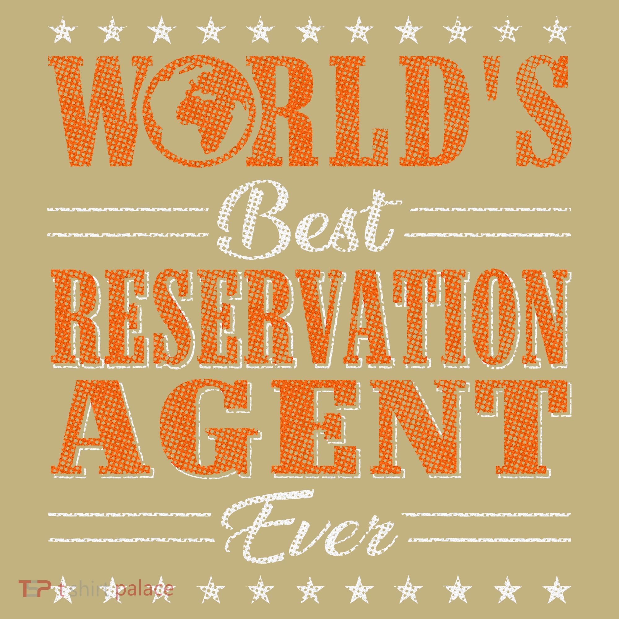Retro Motif Worlds Best Reservation Agent Sweatshirt