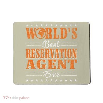 Retro Motif Worlds Best Reservation Agent Mousepad