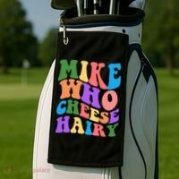 Retro Mike Who Cheese Hairy Golf Towel thumb 2